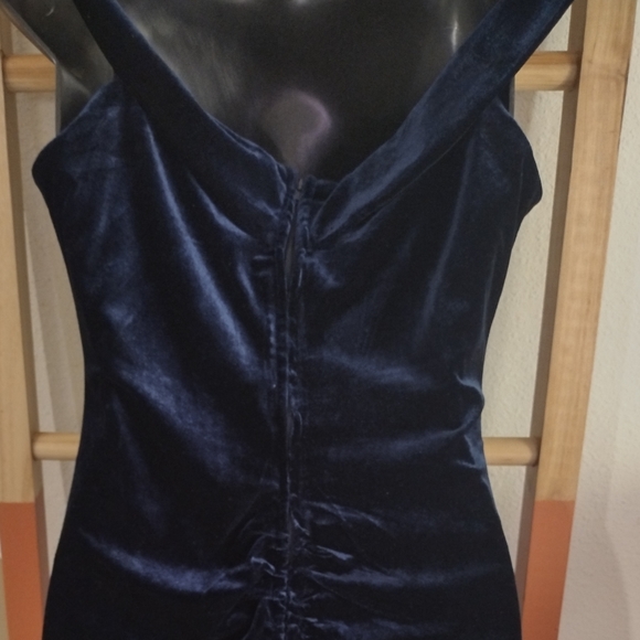 Midnight Doll Off Shoulder Velvet Dress - Picture 5 of 6